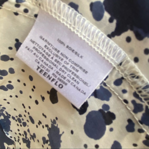 Teenflo Sleeveless silk printed ruffle blouse - Picture 9 of 10